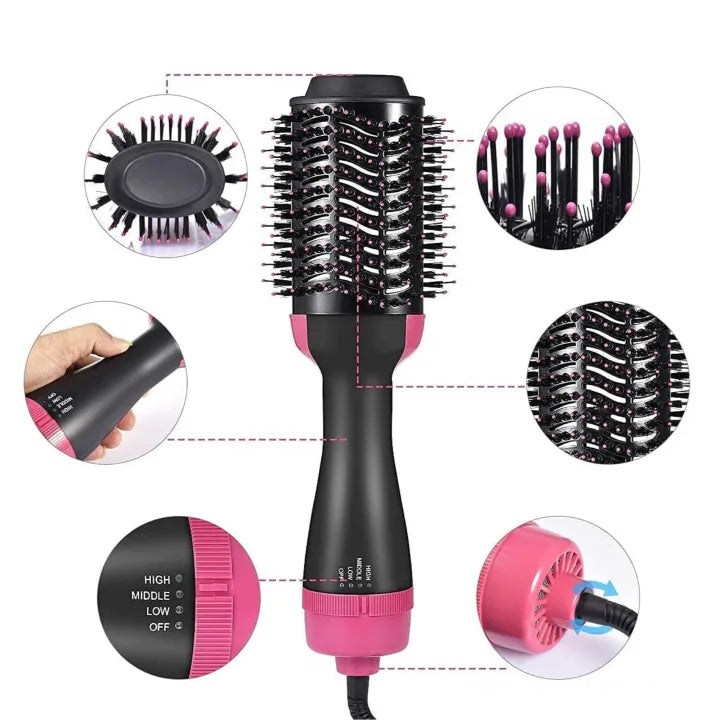 TALYO™ 4-in-1  Blow Hair Dryer - Volumizer Brush, Straightening & Curl