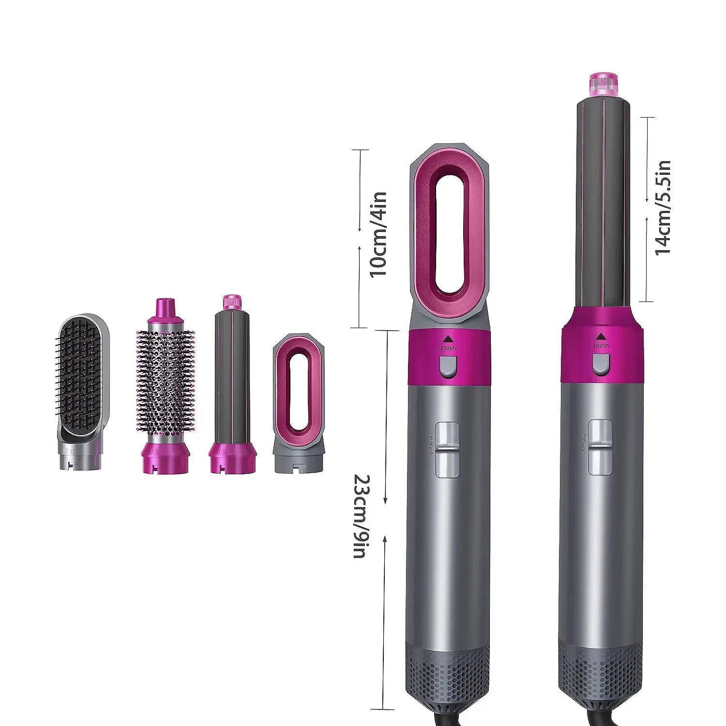 TALYO™ Imported 5-in-1 Hair Tool – Quick Styling Without Heat Damage or Hassle
