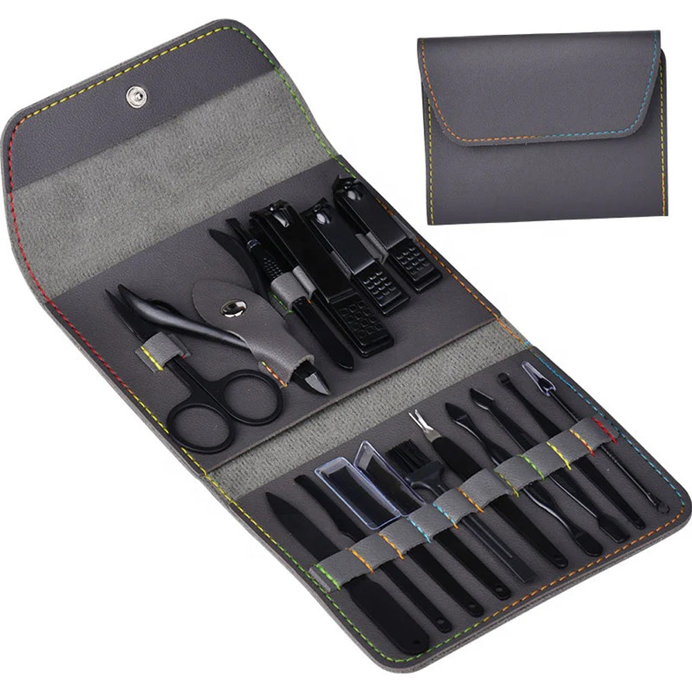 TALYO™ Professional 16PCS Manicure Set With Leather Portable Case - Full Size