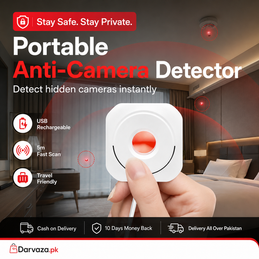TALYO™ Portable Anti Camera Detector – USB Rechargeable Privacy Protection Device | Hidden Camera Finder for Hotels & Travel