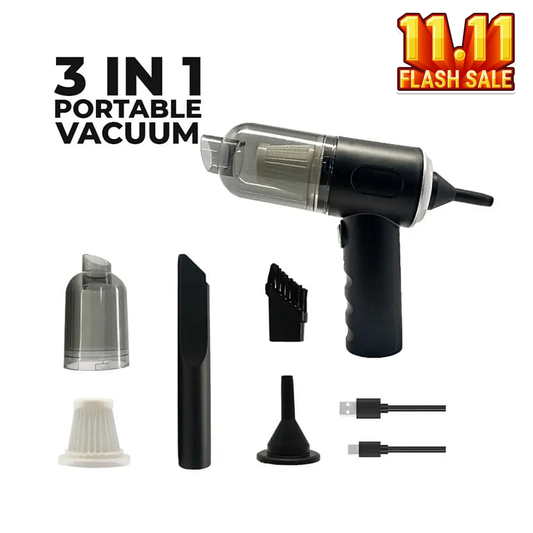 TALYO™  Imported Cordless 3-in-1 Rechargeable Vacuum Cleaner and Blower - Cleans up every corner of your Home and Car