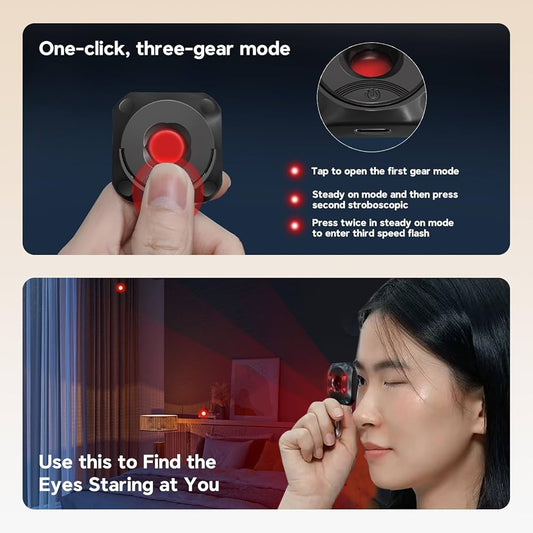 TALYO™ Portable Anti Camera Detector – USB Rechargeable Privacy Protection Device | Hidden Camera Finder for Hotels & Travel