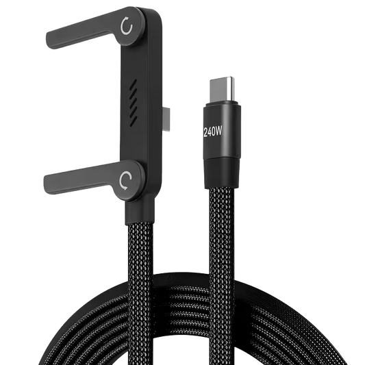 TALYO™ 2-in-1 Invisible Holder Charger Cable with Stand - 240W Fast Charging
